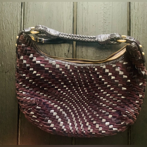 👜👜 Cole Hann From the IMO Collection Genevieve Weave Hobo Bag🐻🐻🐻 - Picture 4 of 9